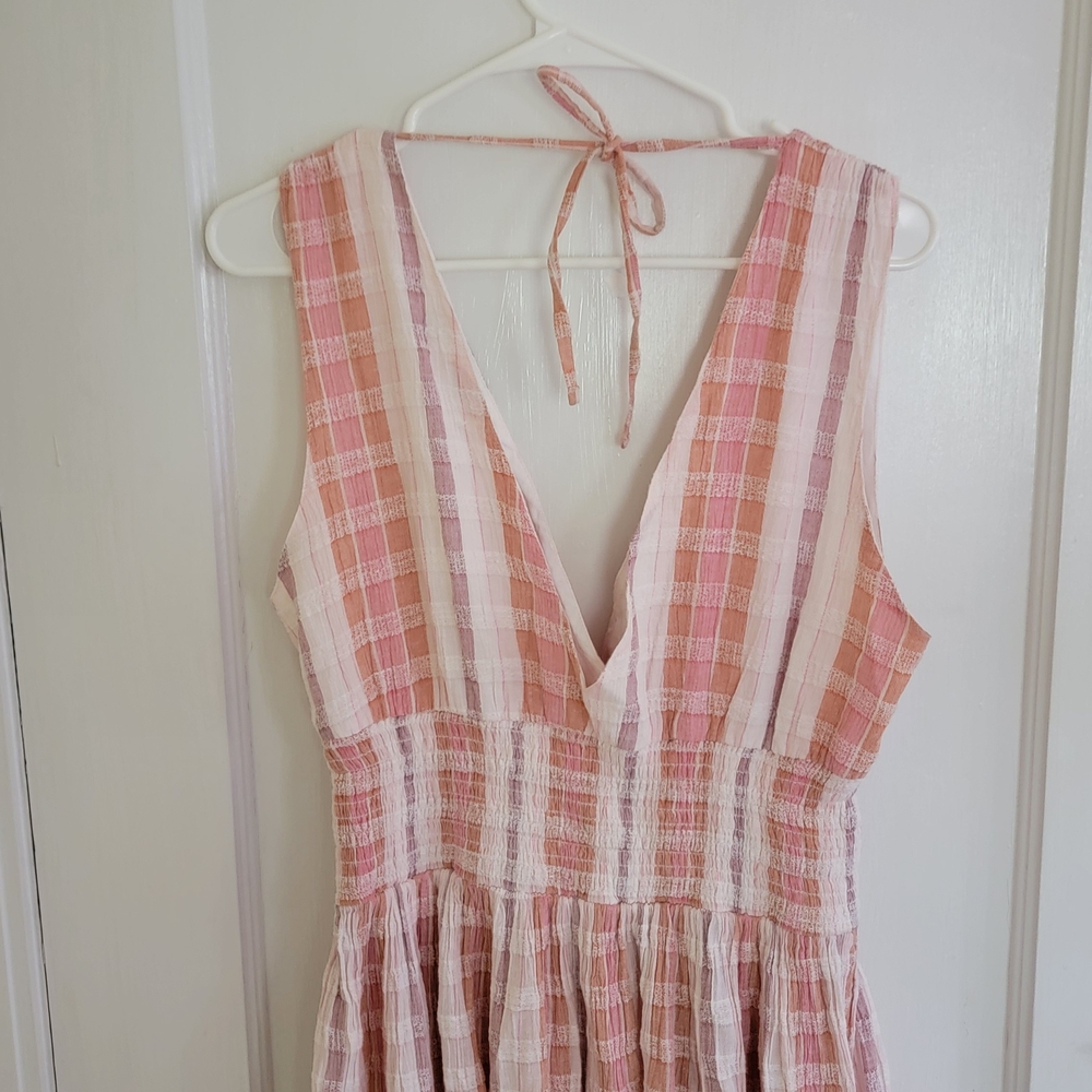 Seafolly Maxi Gingham Dress NWT - Size Large